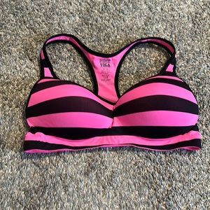 UGC Pink Victorias Secret Yoga Push-Up Bra. Size Medium